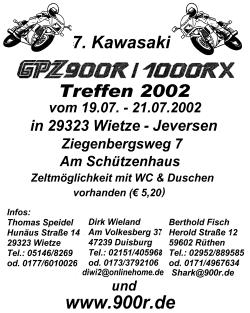7. Kawasaki GPZ 900R / 1000RX Treffen 2002