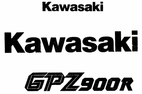 Aufkleber Kawasaki GPZ 900R.webp