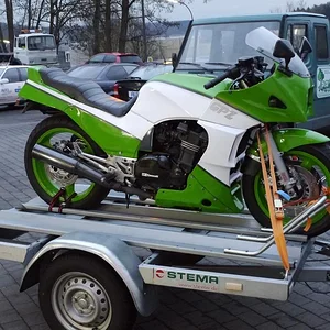 GPz900R beim abholen, in diesem Moment war es meine