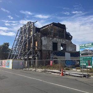 Schäden vom großen Erdbeben in Christchurch 2011