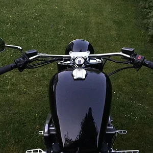 VN 750 Tank, Motogadget Minitacho, LSL Wide Bar