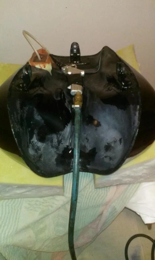 11.02.19  wiedermal n bissl Sauerei gemacht- Tankversiegelung