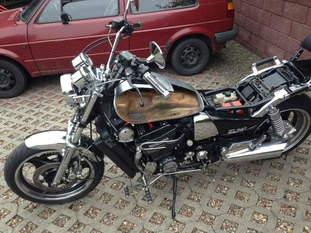 Tankumbau auf ca 28 Liter!
