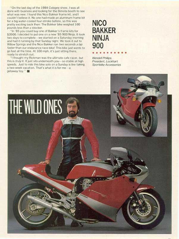 Nico Bakker Kawasaki GPZ 900R